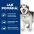 Text v češtine: Jak pomáhá: Pomáhá rozpouštět struvitové kameny v močovém měchýři, Pomáhá udržovat zdravý močový měchýř, Výživa, která podporuje viditelné snížení hmotnosti. Vedľa stojí pes.