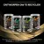 Vier blikken Purina Pro Plan Veterinary Diets hondenvoer: NF Renal Function, EN Gastrointestinal, HA Hypoallergenic, OM Obesity. Tekst boven: Ontworpen om te recyclen.