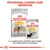 Royal Canin Dermacomfort Medium ração seca e Dermacomfort All Sizes alimento húmido, embalagem de 85 g. Texto: Programa Canine Care Nutrition. Combinação perfeita de fórmulas secas e húmidas.