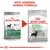 Royal Canin Digestive Care Mini hundfoder, två förpackningar med olika design. Text: 'NYTT UTSEENDE, SAMMA FORMULA'. Synlig text: 'IMPROVES STOOL QUALITY', '92% optimal stool quality'.