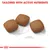 Three square-shaped kibble pieces shown with a 1cm scale and the text 'Tailored with active nutrients' above, highlighting nutrient content and kibble size.