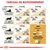 Tableau de rationnement pour chats British Shorthair : quantités de croquettes et sachets selon poids (3–8 kg) et niveau d’activité, options croquettes seules ou avec sachet en sauce.