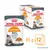 ROYAL CANIN Hair & Skin, confezione da 12 buste da 85 g. Testo visibile: '90% of owners observed good skin and coat quality after 3 weeks*'. Immagine di un gatto e crocchette.
