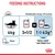 Feeding instructions for 4kg cat: 3 and a half Royal Canin pouches or 1 pouch plus 43g dry food. Metabolisable energy: 694 kcal/kg. Water. For Royal Canin Light Weight Care.