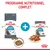 Programme nutritionnel complet Royal Canin Urinary pour chat, croquettes et sachets en sauce, visuels des deux produits et aliments servis, texte visible : 'PROVEN RESULTS in 10 days'.