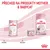 Přechod na produkty Mother & Babycat. Royal Canin Babycat Milk od narození, Royal Canin Mother & Babycat granule a konzerva od odstavení. Názvy produktů a fáze viditelné.