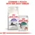 Instructional image showing Royal Canin Sterilised 7+ dry food and Instinctive 7+ wet pouch with text: Combine 1 pouch with her daily kibbles.