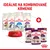 Royal Canin Fit, Sterilised, Indoor 27, Sensible suché krmivo a Sensory Smell, Taste, Feel kapsičky pre mačky. Text: Ideálne na kombinované kŕmenie.