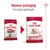 Comparaison de l’ancien et du nouveau packaging Royal Canin Medium Ageing 10+ pour chiens, texte visible : Nouveau packaging, Formule optimisée, Muscle mass support, Size M, ageing 10+.