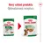 Nový vzhled produktu Royal Canin Mini Adult 85 g, optimalizovaná receptura. Porovnání starého a nového obalu s nápisy a obrázky psa.
