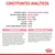 Constituintes analíticos: proteína bruta 34 %, matéria gorda bruta 12 %, cinza bruta 7,40 %, fibra bruta 9,80 %, cálcio 1,04 %, fósforo 0,95 %, ómega-3 (DHA) 0,14 %. Composição e aditivos visíveis.
