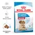 Product image showing Royal Canin Starter Mother & Babydog Medium, 1-2 months, with features: health support, strong immune system, and rehydratable kibble.