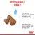 Rehydratable kibble shown with text: For mother, ideal nutrition during pregnancy and post-natal period. For baby dog, easy transition from milk to solid food.