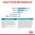Analytische bestanddelen: ruw eiwit 30%, ruw vet 22%, ruwe as 8,5%, ruwe celstof 1,3%, omega-3 vetzuur (DHA) 0,2%. Samenstelling en toevoegingsmiddelen per kg vermeld.