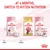 Feeding guide showing to switch from Royal Canin Babycat food at 1 month to Royal Canin Kitten nutrition at 4 months, with product images and timeline.