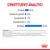 Constituenți analitici: proteină 8,7 %, grăsimi 2,3 %, cenușă brută 1,7 %, celuloză brută 1,7 %, umiditate 81 %. Compoziție și aditivi nutriționali vizibili în partea de jos a imaginii.