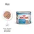 Royal Canin Starter Mother & Babydog 1-2 months, puszka z musem dla szczeniąt, widoczny przekrój produktu i tekst: Smak i tekstura odpowiednie do szczeniąt.