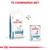 Royal Canin Hypoallergenic droogvoer voor kleine honden en natvoer, beide met zichtbaar merk en productnaam. Tekst boven: 'Te combineren met'.