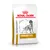 Royal Canin VETERINARY URINARY S/O koiranruokapakkaus, valkoinen pussi, jossa seisovan koiran kuva ja keltainen laatikko tekstillä URINARY S/O
