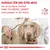 KONSULTÉR DIN DYRLÆGE for at vurdere, hvilket foder fra ROYAL CANIN som passer til din hund. VETERINARY NUTRITION. Tekst på billede med dyrlæge og hund.