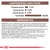 Componentes analíticos: proteína bruta 7,1 %, grasa bruta 3,2 %, ceniza bruta 1,9 %, humedad 82 %. Ingredientes: carnes y subproductos animales, cereales, subproductos vegetales, minerales.