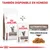 Royal Canin Gastrointestinal Moderate Calorie para gatos, disponible en seco y húmedo. Texto visible: 'Finas láminas en salsa'. Imagen de croquetas húmedas en salsa.
