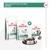 Três embalagens Royal Canin: Satiety Weight Management, Satiety Weight Management Small Dogs e Treats. Texto visível: 'Snacks compatíveis com os alimentos Satiety'. Tigela com ração incluída.