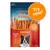 Rocco Chings Originals 100% Chicken Breast Strips, 75g pack with resealable label. Orange badge reads: Try now! The original taste! Visible image of a black and white dog.