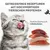 Getreidefreie Rezepturen mit hochwertigen tierischen Proteinen. Köstlicher Geschmack & einfacher Genuss. Abgebildet: Katze und frische Fleischstücke.