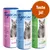 Três embalagens Tigerino Refresher Cat Litter Refresher, aromas Baby Powder, Fresh Cotton e Spring Meadow. Texto visível: 'Teste já!'. Cada embalagem contém 700 g.
