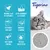 Tigerino Premium kattenbakvulling. Tekst in beeld: natural clay of bentonite, ultra absorbent & efficient, extremely low-dust, immediate clumping, fast odour control, with sea breeze scent.