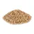 Pile of brown pellets, possibly pet food or bedding. No further information visible.