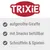 TRIXIE, aufgerollte Giraffe, mit Snacks befüllbar, Schnüffeln & Spielen. Texte en allemand.