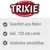TRIXIE. Geschirr aus Nylon, inkl. 120 cm Leine, stufenlos verstellbar. Texte en allemand.
