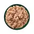 Bowl filled with moist, chunky pet food in a minced texture, shown from above to display consistency and ingredients.