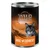 Wild Freedom Wide Country Chicken, ricetta 100% senza cereali, lattina da 400g con design paesaggistico e immagine di gatto.