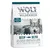 Pachet Wolf of Wilderness Deep Seas, 1 kg, 100% grain-free recipe. Lots of fresh chicken meat & herring with wild berries, roots and wild herbs. Text în engleză și germană.