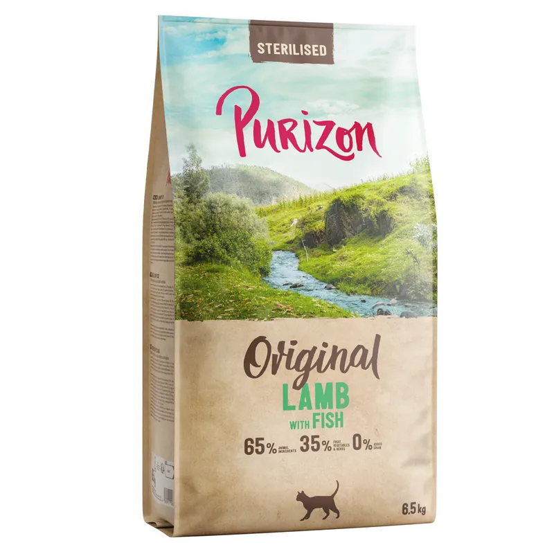 Purizon Cat Adult Sterilized cordero con pescado - Original Daily 65 % - 6,5 kg