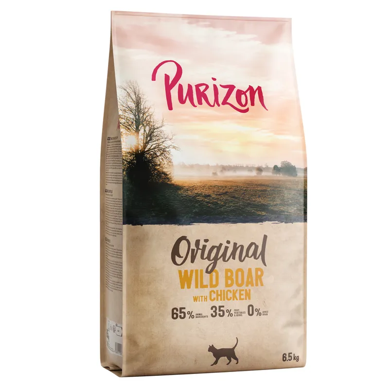 Purizon Original jabalí con pollo - sin cereales - NUEVO: 2 x 6,5 kg - Pack Ahorro