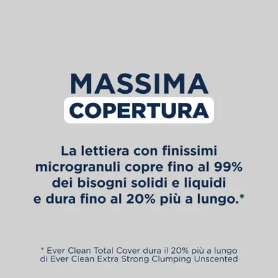 Lettiera agglomerante Ever Clean® Total Cover - Senza profumo Lettiera agglomerante Ever Clean® Total Cover - Senza profumo