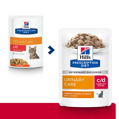 Hill's Prescription Diet c/d Urinary Stress poulet pour chat