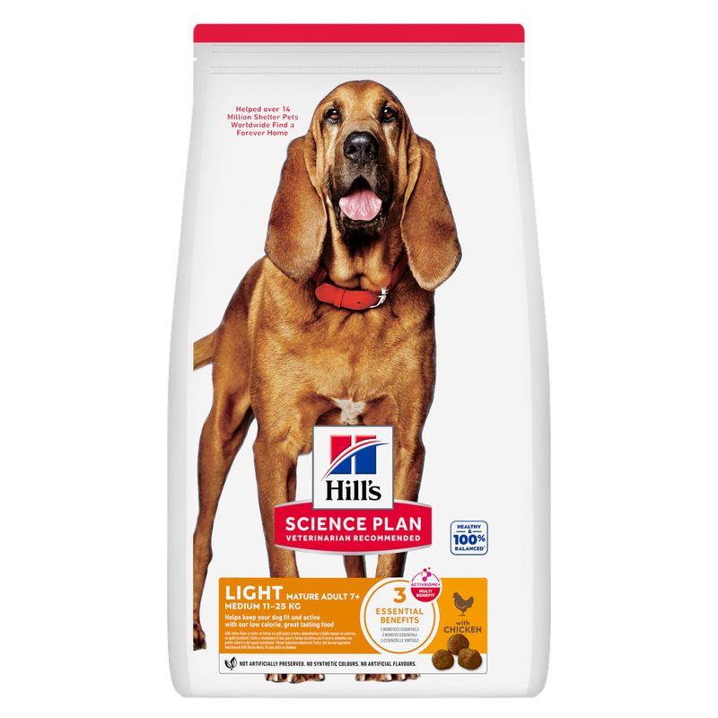Hill's Science Plan Mature Adult Light Medium met Kip
