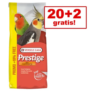 Versele-Laga Prestige Big Parakeets, Futter für Großsittiche. Promo: 20+2 gratis! 100% Pure Nature.
