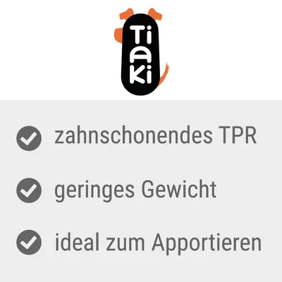 Tiaki. Zahnschonendes TPR, geringes Gewicht, ideal zum Apportieren.