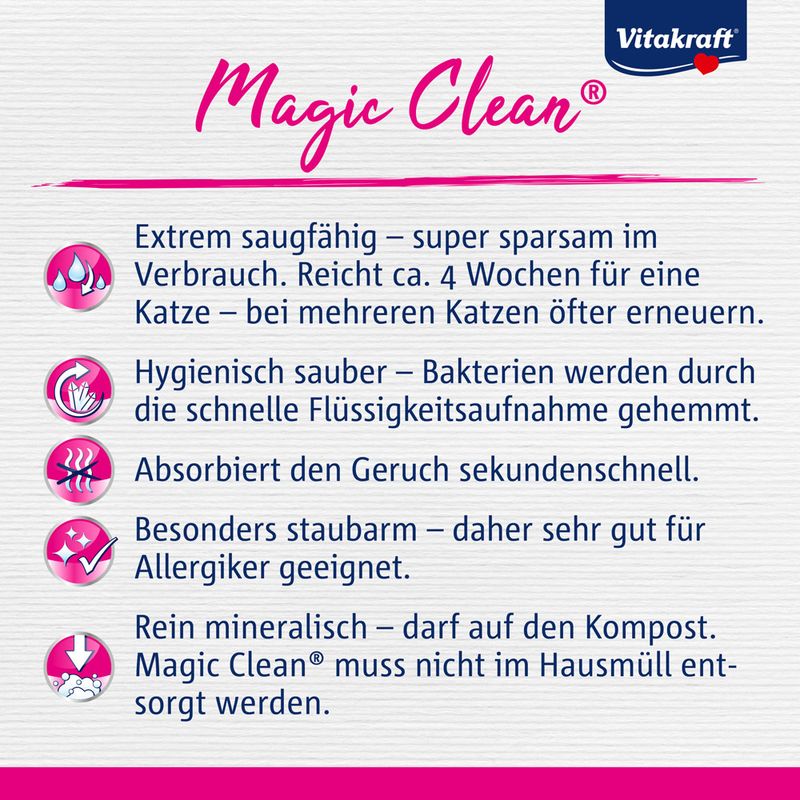 Vitakraft Magic Clean Silikatstreu