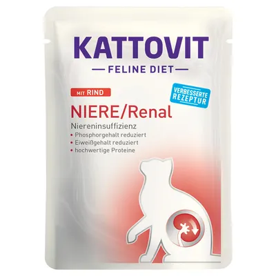 Kattovit Renal Pouch 12 x 85 g - Mix 4 sorter