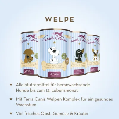 Terra Canis 6 x 800 g Menu pour chiot