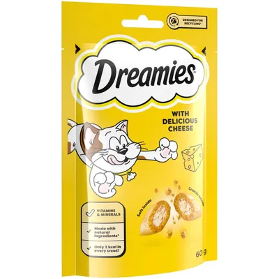 Dreamies Kitten & Adult Cat Treat Biscuits Variety Snack Box - 12 x 60g Dreamies Kitten & Adult Cat Treat Biscuits Variety Snack Box - 12 x 60g