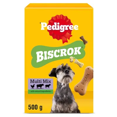 PEDIGREE® BISCROK™ Adult Dog Treats Multi Mix Biscuits - Multibuy: 6 x 500g