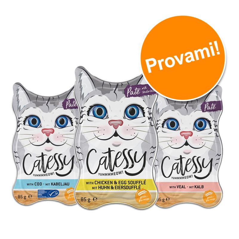 Set prova misto! Catessy Vaschette 54 x 85 g